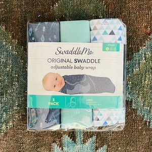 NEW swaddle me 3 pack 3-6 month baby swaddles